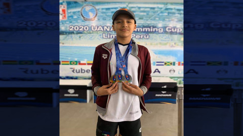 Matamorense brilla en Torneo Internacional de Natación; obtiene cuatro preseas