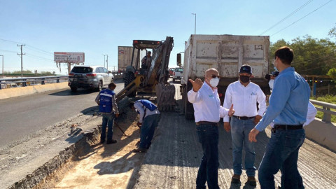 Supervisan obras de modernización en vialidades de Reynosa