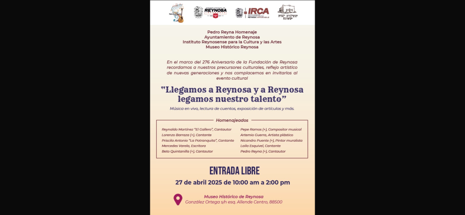 Reconoce Gobierno de Carlos Peña Ortiz talento y legado de precursores culturales