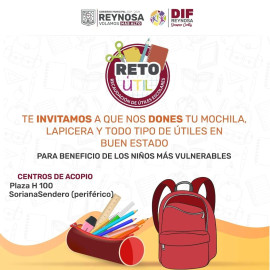 Promueven DIF y Municipio Donación de útiles escolares 