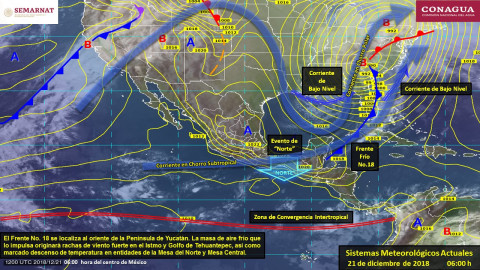 Ambiente frío a muy frío con presencia de heladas en gran parte del país