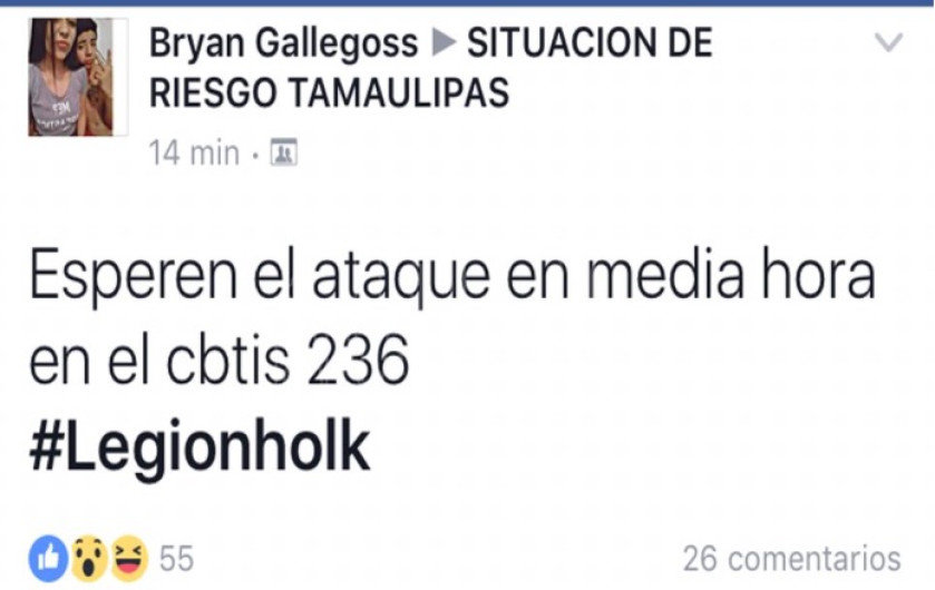 "Legión Holk" causa pánico en Victoria