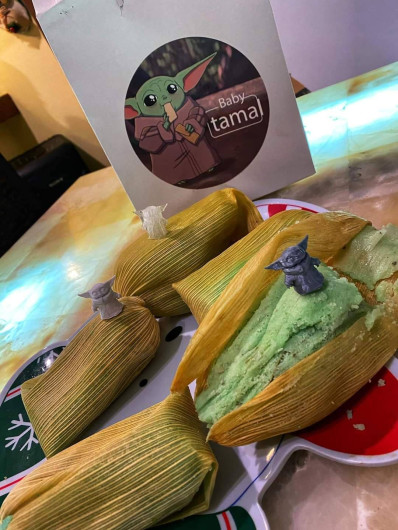 Llegan los Tamalorian, tamales de Baby Yoda