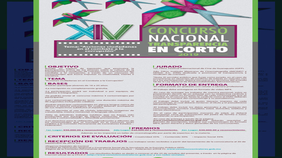 Convocan al concurso nacional de transparencia