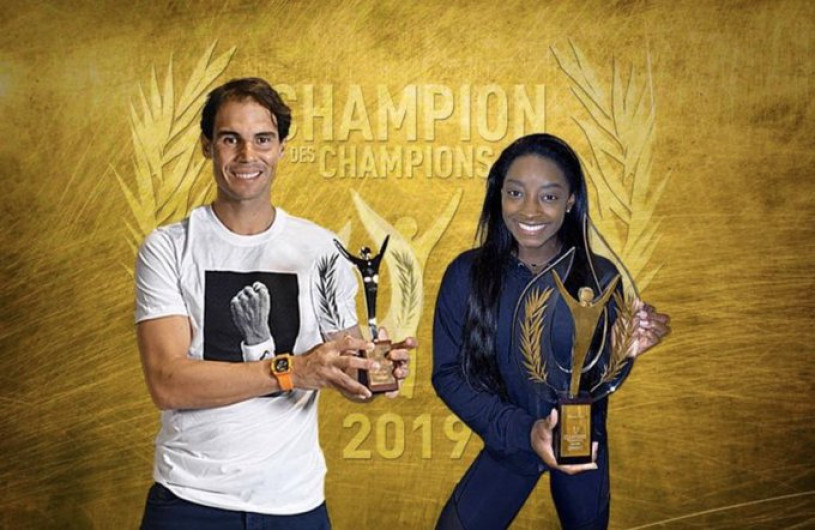 Rafael Nadal y Simone Biles, los mejores deportistas según L’Equipe