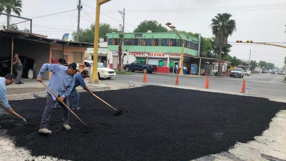Rehabilita Municipio calles y avenidas con mil 607 toneladas de asfalto