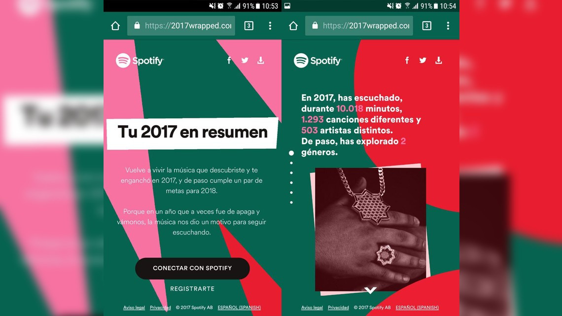 Llega "Wrapped 2017", tu resumen anual a Spotify