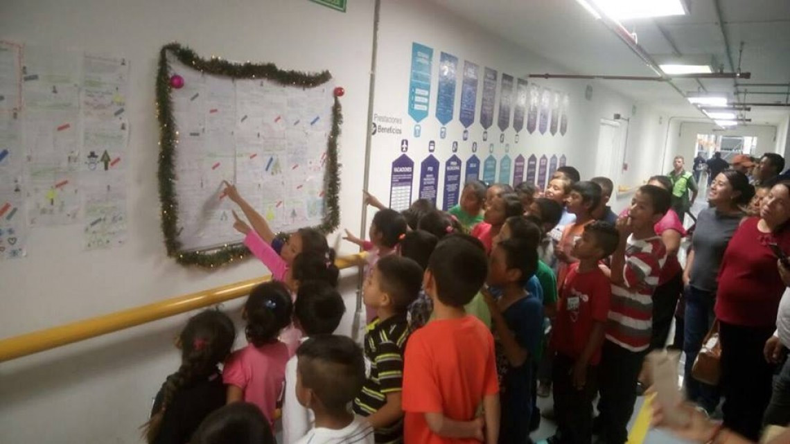 Realizan festejo en Albergue Escolar de Bustamante