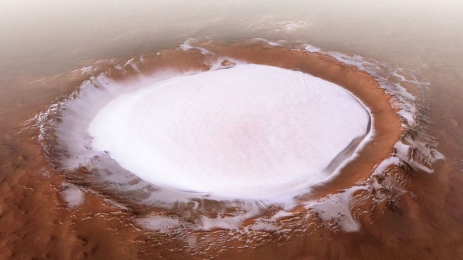 Imágenes del cráter Kolorev de Marte 