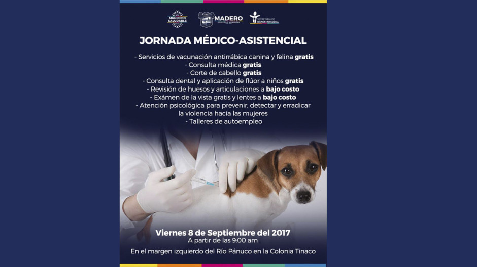 Realizarán jornada médico asistencial en la colonia Tinaco