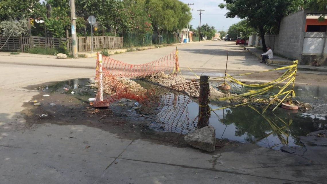 Gran foco de infección por aguas negras en Altamira