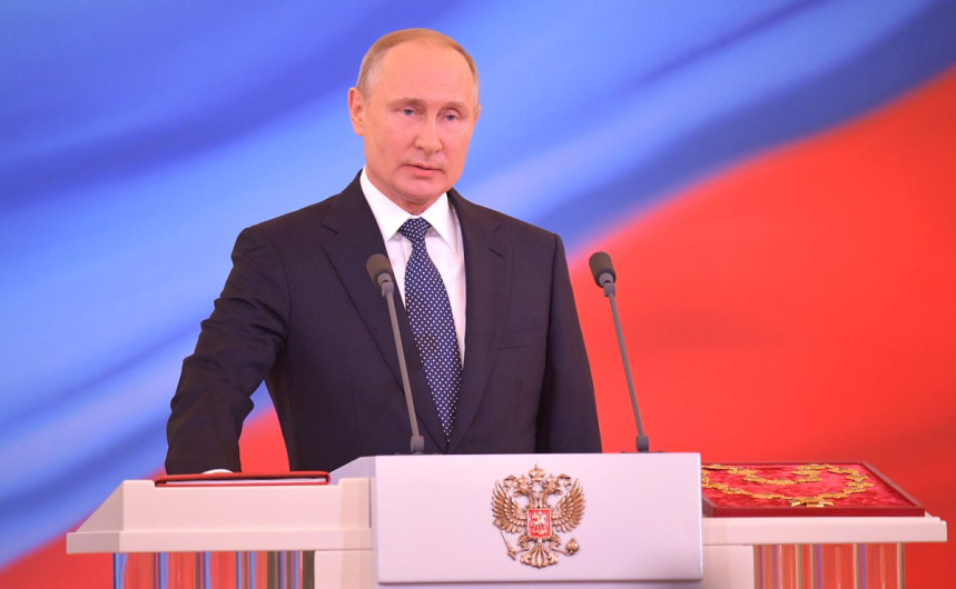 Vladimir Putin es investido como presidente de Rusia