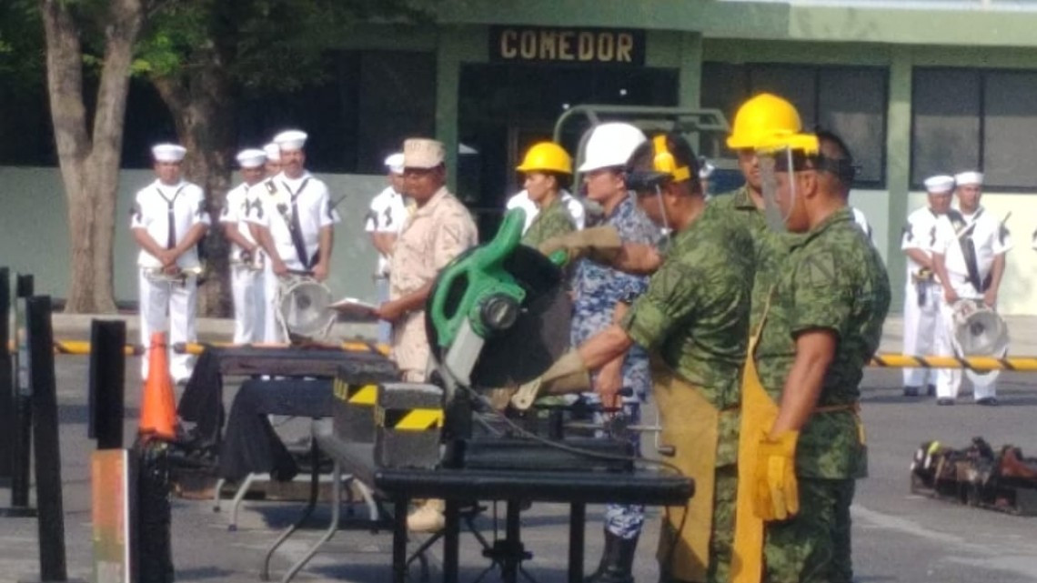 Destruye SEDENA armas ilegales