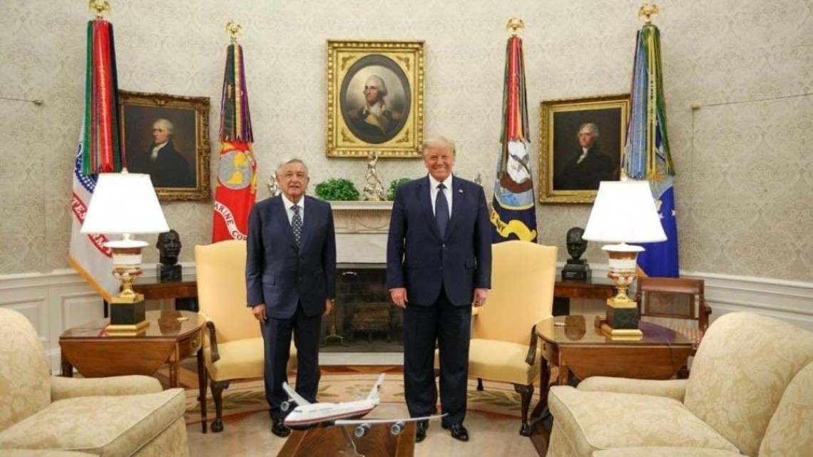 Donald Trump recibe a AMLO en la Casa Blanca
