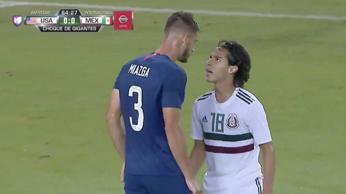 La burla de Miazga en el amistoso de México- EU