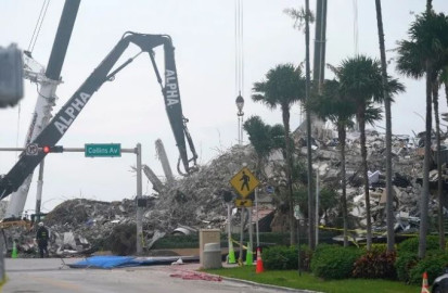 Complica tormenta “Elsa” búsqueda de víctimas del derrumbe en Miami