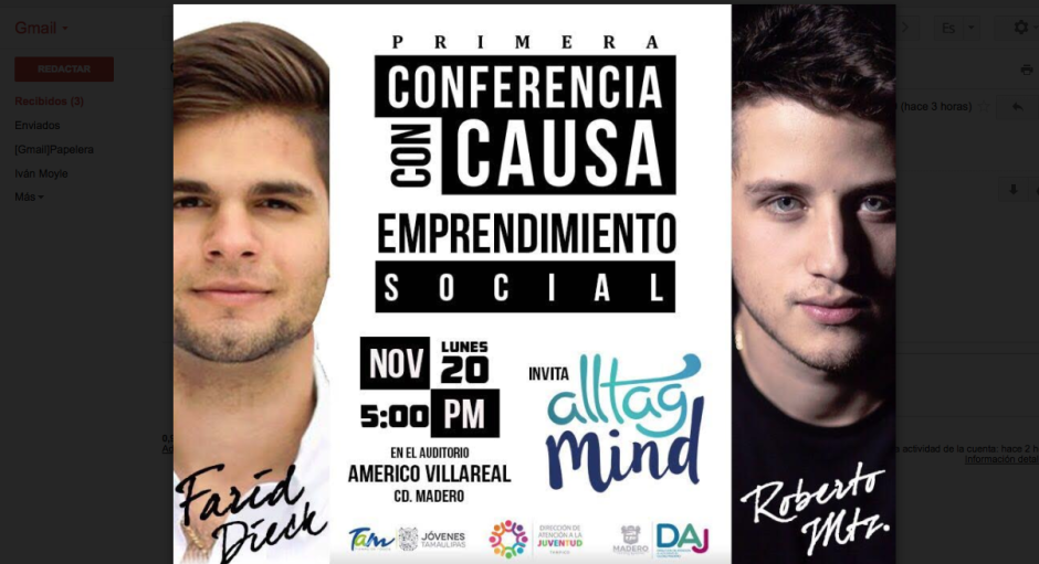 Invitan a  asistir a “Conferencias con Causa”