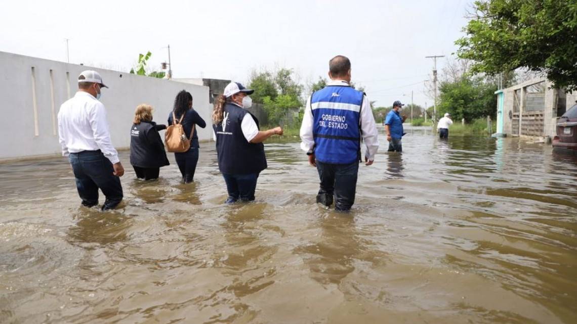 Continúan esfuerzos para apoyar a sectores afectados por lluvias en Tamaulipas