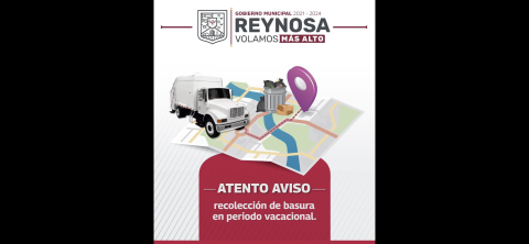 Exhorta Gobierno de Reynosa a mantener limpia las vías públicas