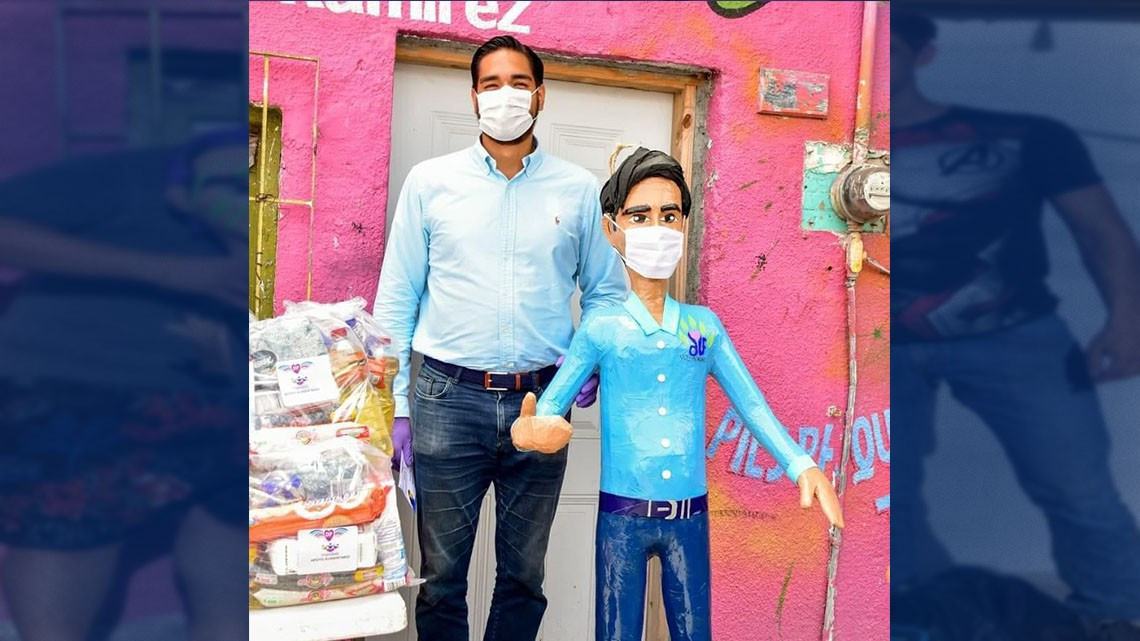 Convierten en piñata a donadores para afectados por Hanna y covid