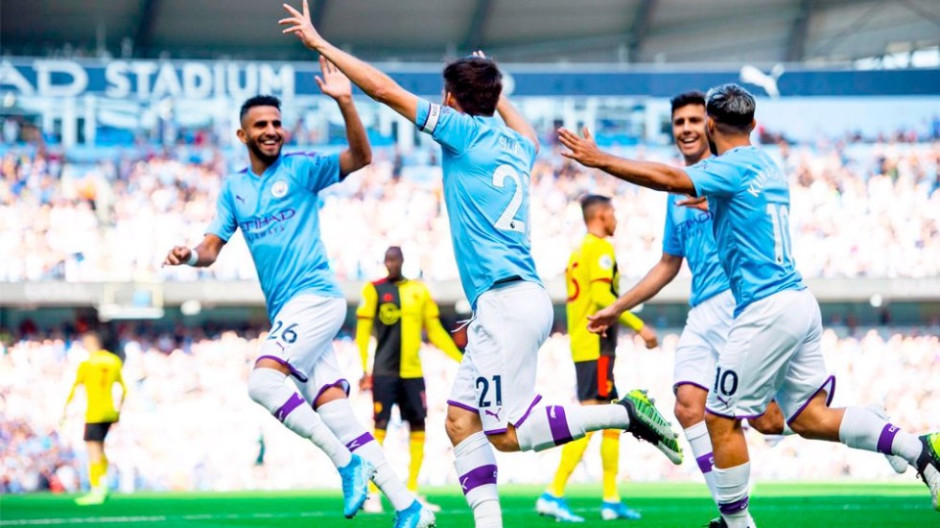 Tremenda goleada del Manchester City al Watford con 8 - 0