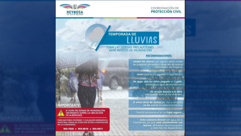 Emite Municipio recomendaciones por temporada de lluvias