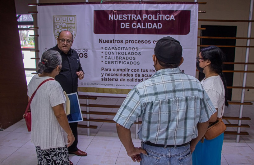 Difunden política de calidad del Municipio de Matamoros rumbo a la certificación ISO 9001:2015
