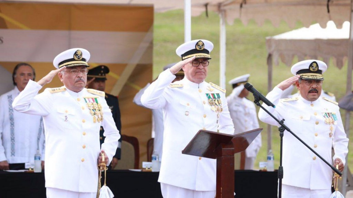 Cambio de mando en la Primera Zona Naval de Madero