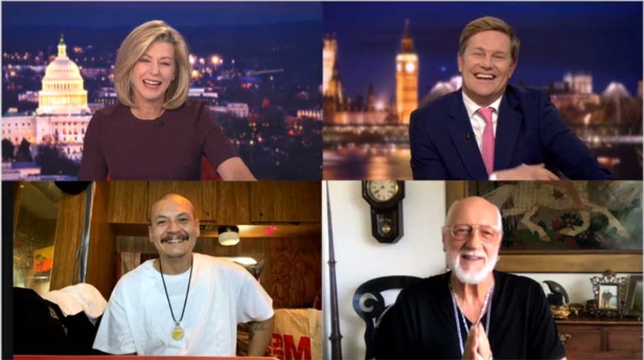 ¡Finalmente! El ‘tiktoker’ cholo conoció a Mick Fleetwood 