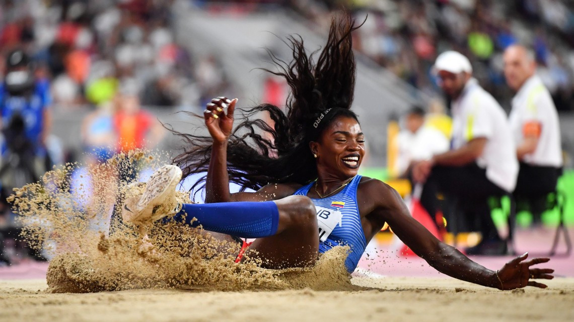 Caterine Ibargüen gana medalla de bronce en salto triple 