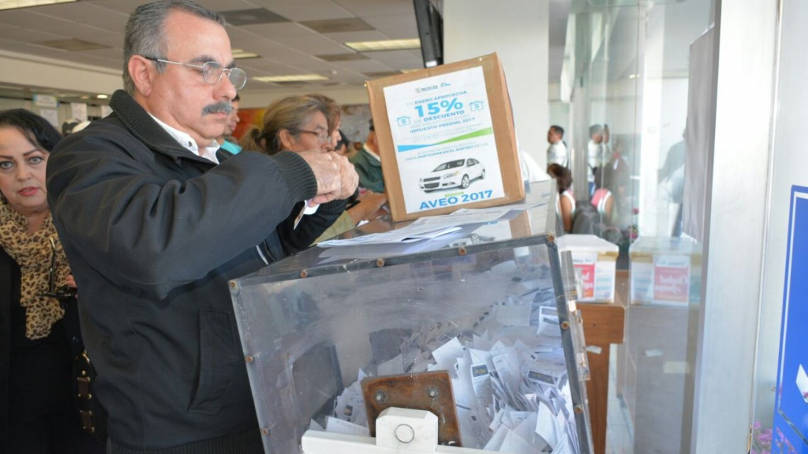 Último día con descuento en predial y rifa de automovil