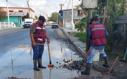 Resuelve COMAPA fugas de agua potable