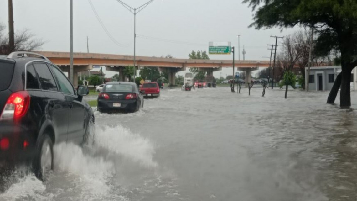 Lluvia provoca afectaciones importantes en Matamoros; se acumulan hasta 7 pulgadas de agua durante la madrugada