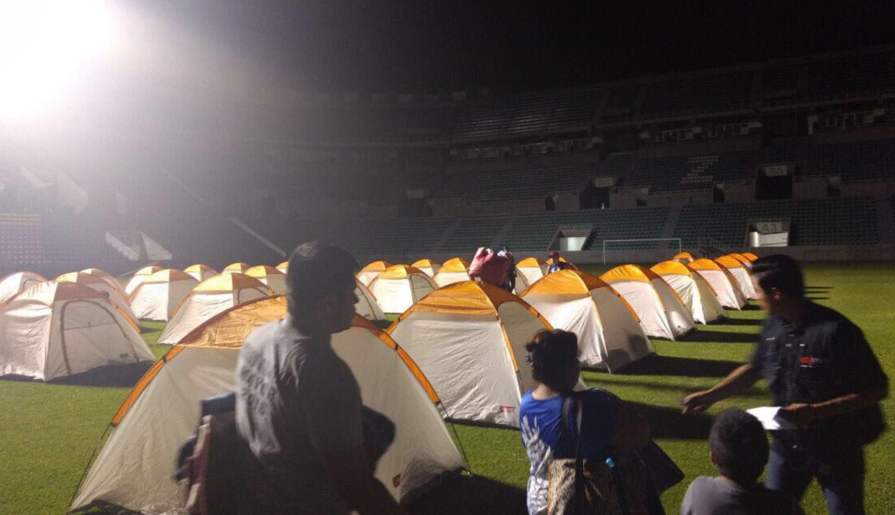 Habilitan al estadio “Coruco Díaz” como albergue