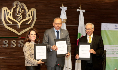 Firma ISSSTE convenio cultural con la UNAM