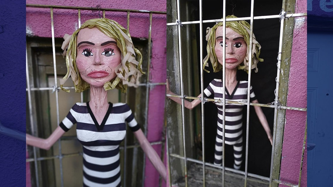  Crean piñatas inspiradas en Laura Bozzo y “Yosstop” con uniforme de reclusas 