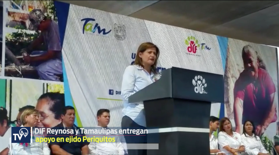 DIF Reynosa y Tamaulipas entregan apoyo en el Ejido Periquitos 