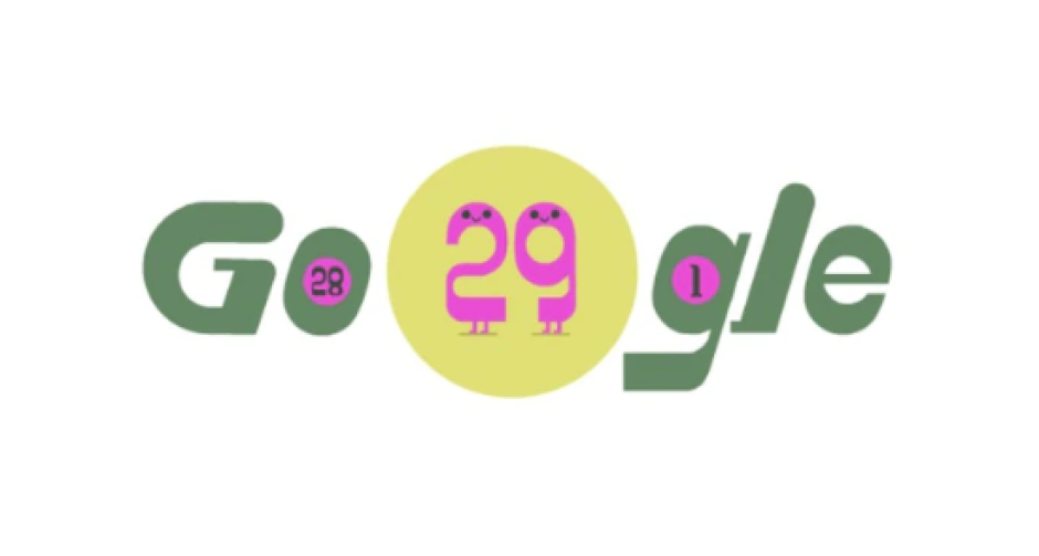 Google celebra el año bisiesto con un especial doodle