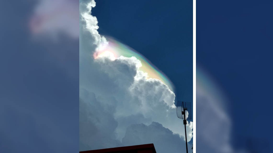 Pileus provoca nubes iridiscentes en estados de México