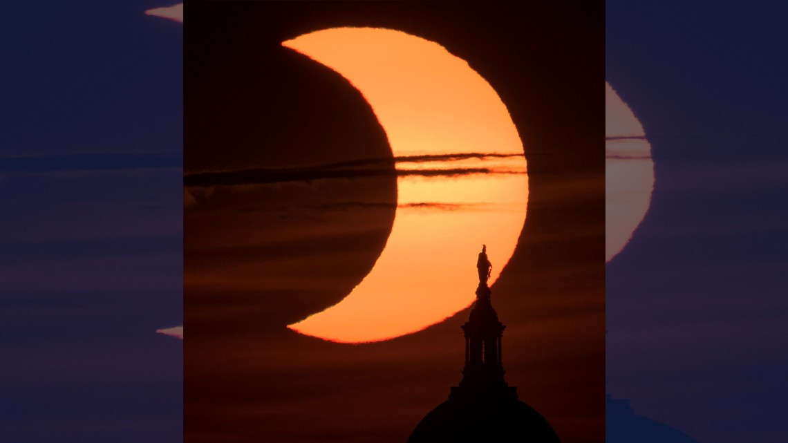 Así se vivió el primer eclipse solar anular del 2021