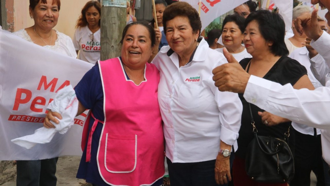 Colonia Lauro Aguirre demuestra su apoyo a Magda Peraza