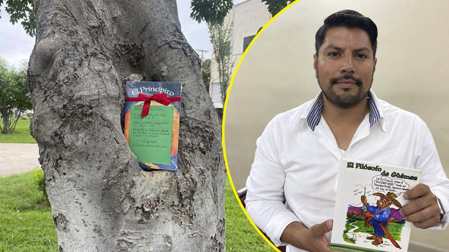 Regalan libros en plazas públicas
