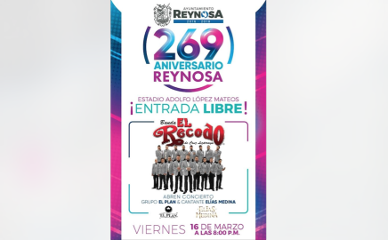 Presenta Gobierno de Reynosa a Banda El Recodo