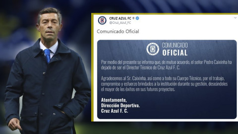 Pedro Caixinha deja de ser técnico de Cruz Azul