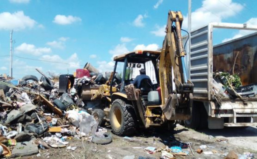 Desalojó Municipio desechos recolectados en El Olmo