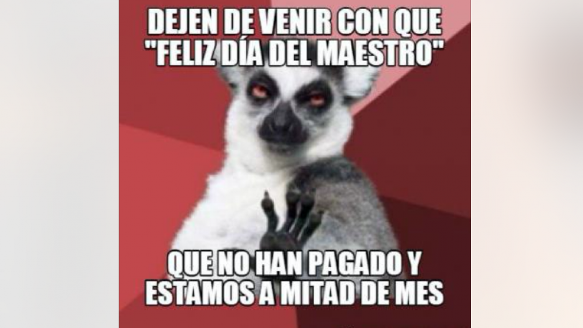 Los increíbles memes del día del Maestro