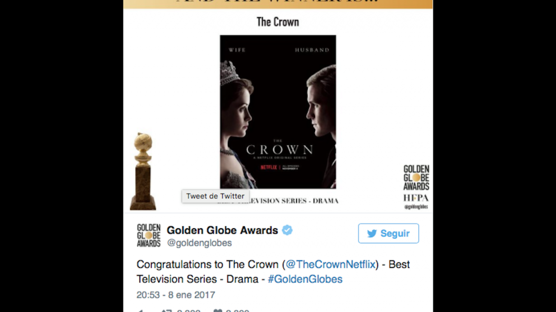 Ganadores de los Golden Globes