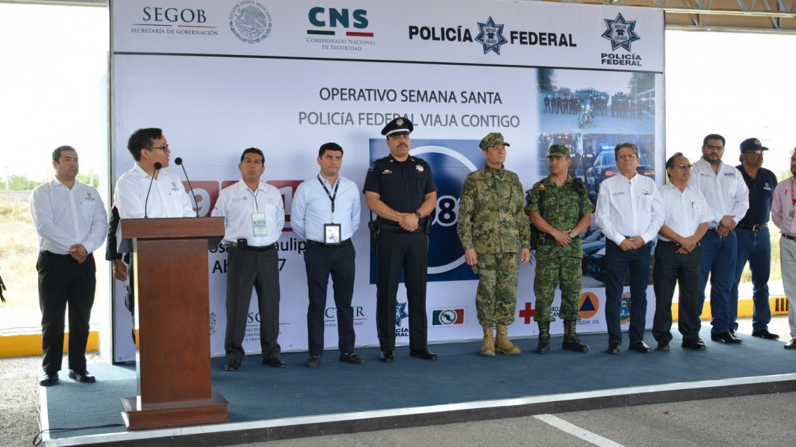 Dan banderazo a Operativo Semana Santa 2017 de la Policía Federal