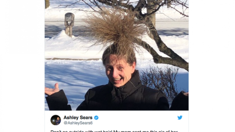 El vórtice polar también congela cabelleras