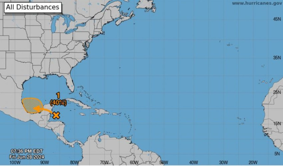 Monitorean Disturbio Tropical 94L con trayectoria hacia Tamaulipas